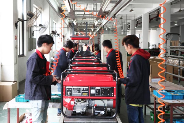 東明發(fā)電機(jī)生產(chǎn)裝配線