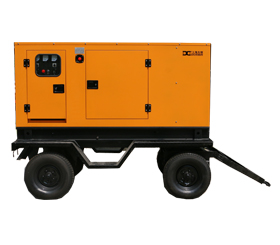 上海東明移動拖車發(fā)電機，玉柴柴油低噪音發(fā)電機
